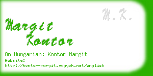 margit kontor business card